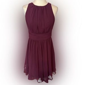 Ralph Lauren Evening Wine Colored Cocktail Party Dress 8